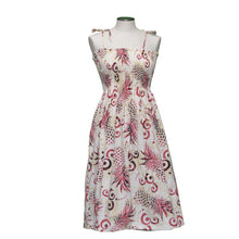 Load image into Gallery viewer, Abstract Pineapple Tube Top Hawaiian Dress