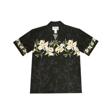 Load image into Gallery viewer, Orchid Bamboo Border Hawaiian Shirt