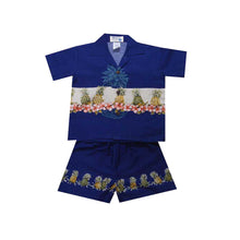 Load image into Gallery viewer, Pineapple Father Son Matching  Hawaiian Shirt