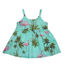 Load image into Gallery viewer, Pink Flamingo Hawaiian Girl Dress