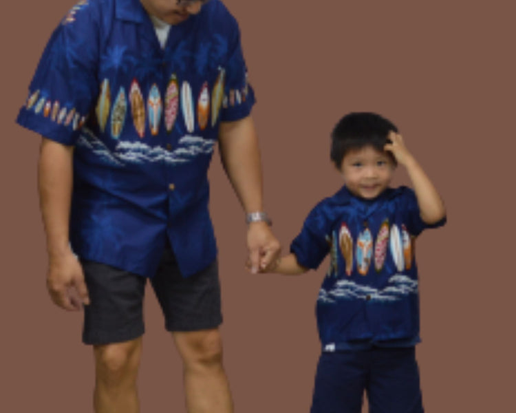 Celebrate Summer in Style with Matching Father and Son Hawaiian Shirts