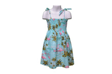 Load image into Gallery viewer, Pink Flamingo Girls Hawaiian Smocked Dress
