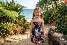 Load image into Gallery viewer, Makakilo Hibiscus Girls Hawaiian Tube Dress
