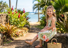 Load image into Gallery viewer, Akupu Orchid Girls Hawaiian Tube Dress
