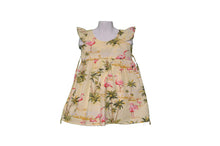 Load image into Gallery viewer, Pink Flamingo Girls Aloha Sundress with Flutter Sleeves
