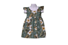 Load image into Gallery viewer, Yellow Hibiscus Girls Aloha Sundress with Flutter Sleeves
