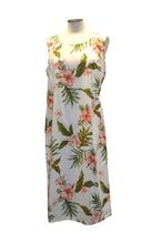 Load image into Gallery viewer, Coral Hibiscus Navy Hawaiian Sundress

