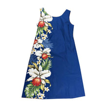 Load image into Gallery viewer, Hilo Orchid Side Hawaiian Midi Dress
