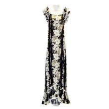 Load image into Gallery viewer, White Vintage Hibiscus Muumuu Dance Dress

