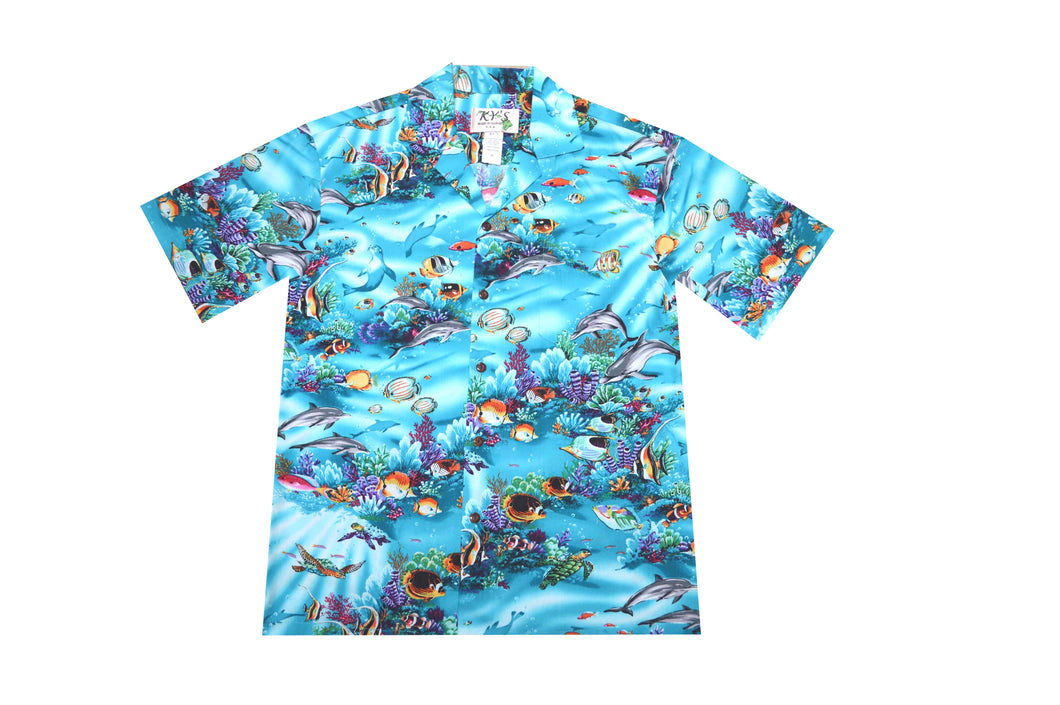 Hanauma Bay Cotton Hawaiian Shirt for Men