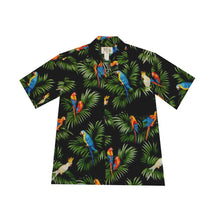 Load image into Gallery viewer, Parrot Palm Leaf Cotton Hawaiian Shirt for Men
