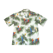 Load image into Gallery viewer, Parrot Palm Leaf Cotton Hawaiian Shirt for Men
