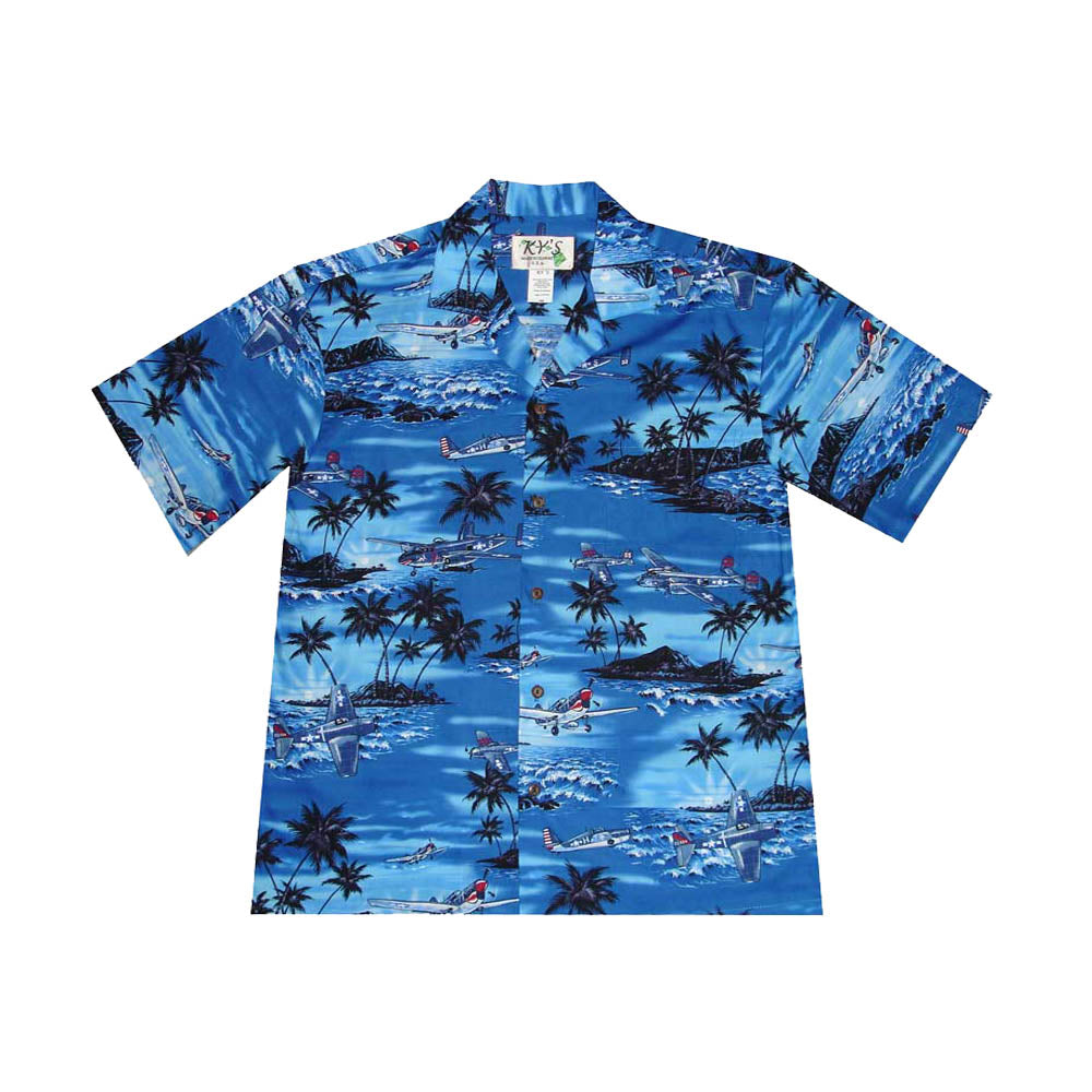 Planes Pearl Harbor Hawaiian Cotton Shirt