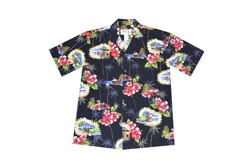 Christmas Hawaiian Cotton Shirt