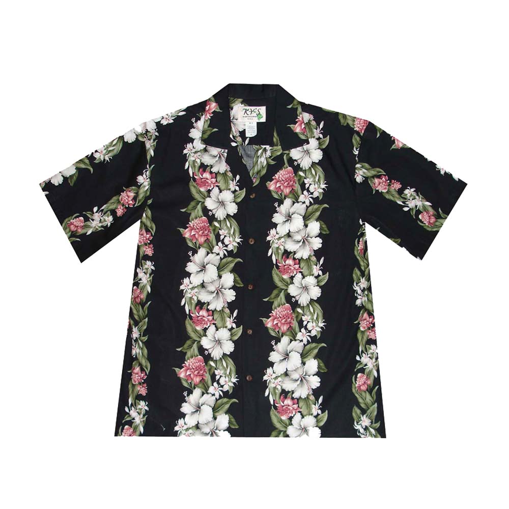 Aloha Floral Paradise Print Hawaiian Shirts for Men