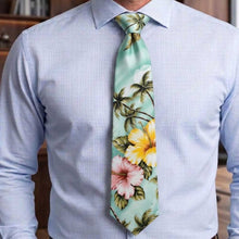 Load image into Gallery viewer, Rooster Hawaii Print Tie
