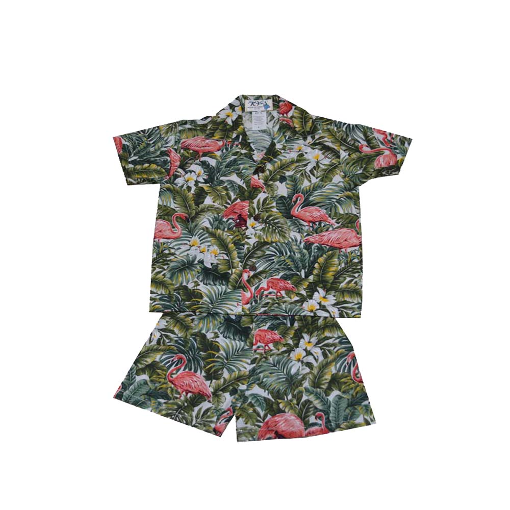 Flamingo Garden Dad and Me Shirts