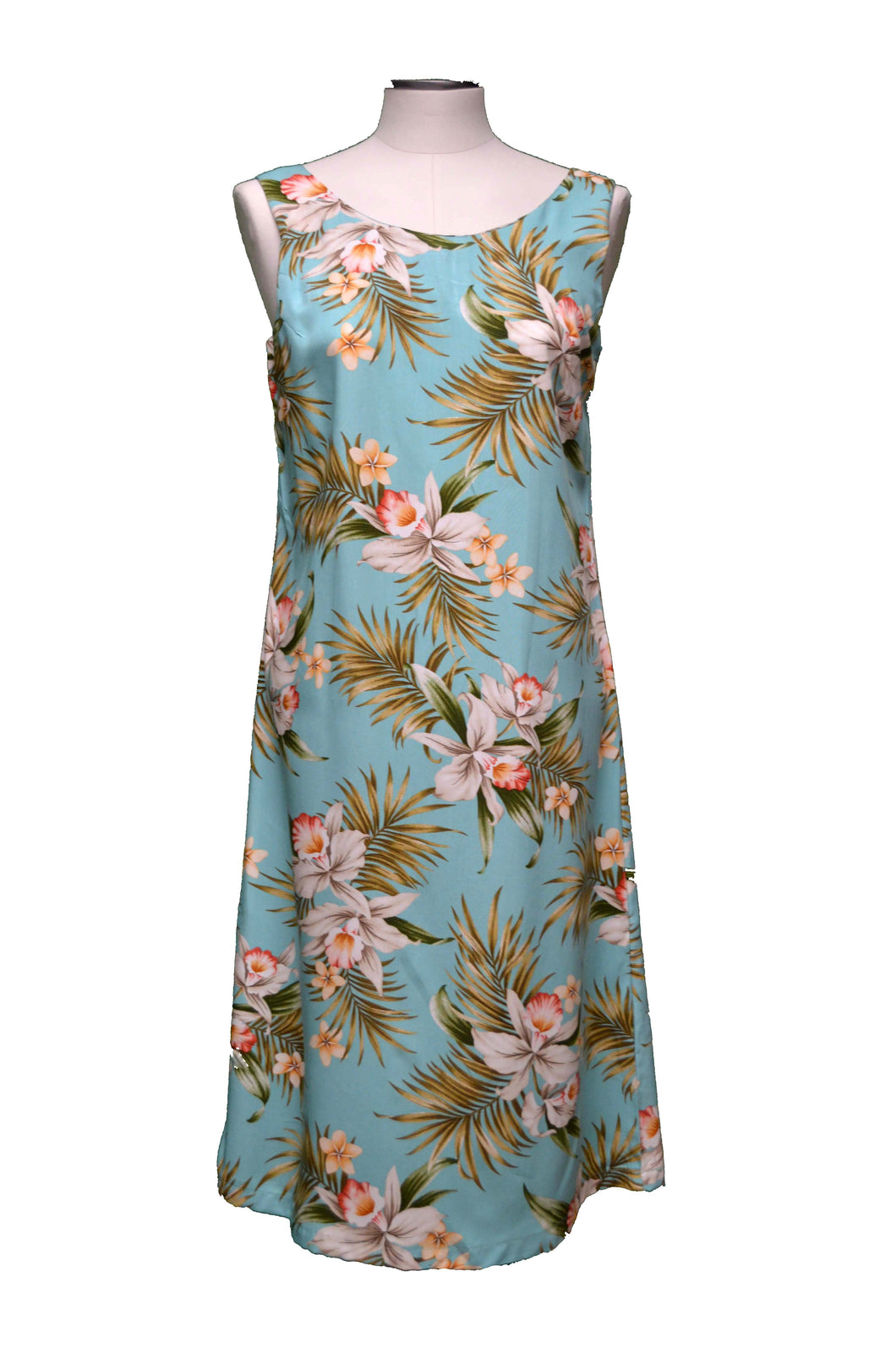 Classic Orchid Green Hawaiian Sundress