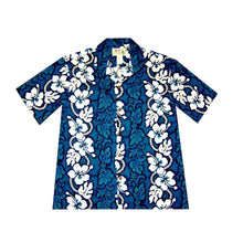 Load image into Gallery viewer, Hibiscus Panel Cotton Hawaiian Shirt for Men
