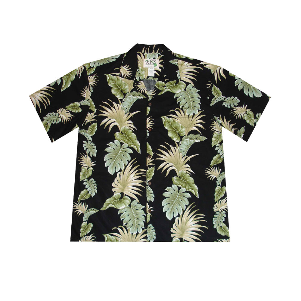 Hawaii Leaf Hawaiian Cotton Shirt for Men