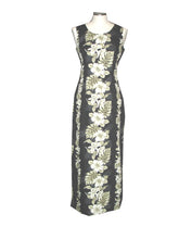 Load image into Gallery viewer, Hibiscus Flowers Panel Long Tank White Dress -Handmade in Hawaii
