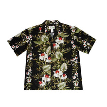 Load image into Gallery viewer, Men&#39;s Hawaiian Cotton Shirt - Bamboo Orchid Print
