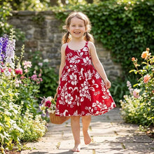 Load image into Gallery viewer, Hawaiian Girl's Dress in Original Hibiscus
