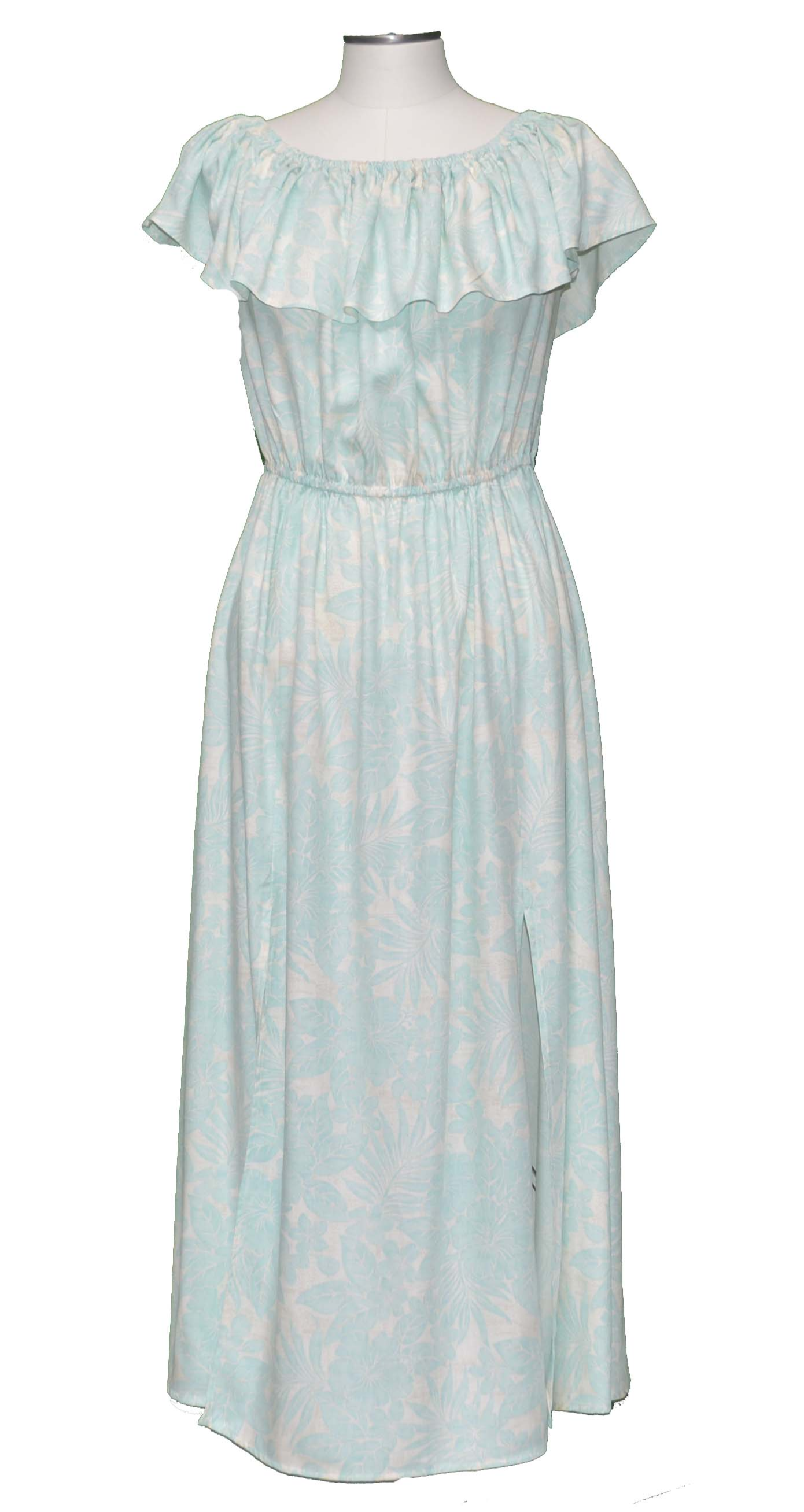 h&m off the shoulder maxi dress Ankle Length Dress Off Shoulder Kohala Forest Aqua / L