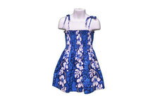 Load image into Gallery viewer, Blue floral dress on a mannequin against a white background

