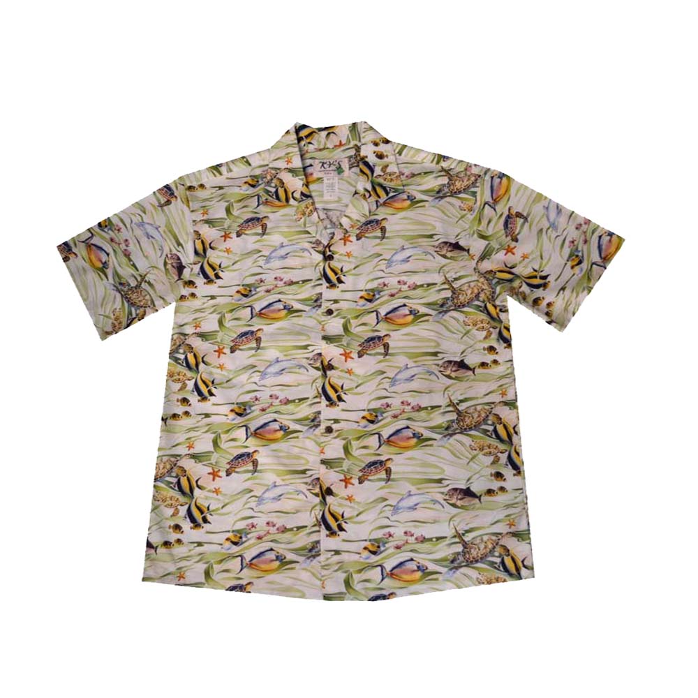 Close-up of Exclusive Tropical Fish fabric – KY’S® brand