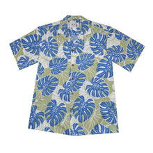 Load image into Gallery viewer, Monstera Deliciosa Hawaiian Cotton Shirt
