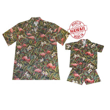 Load image into Gallery viewer, Flamingo Garden Dad and Me Shirts
