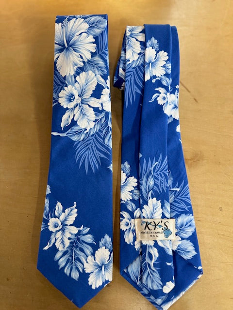 Men’s Hawaiian Necktie – Hibiscus Print