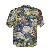 Load image into Gallery viewer, Men&#39;s Hawaiian Shirt Tantalus Motorcycle Print
