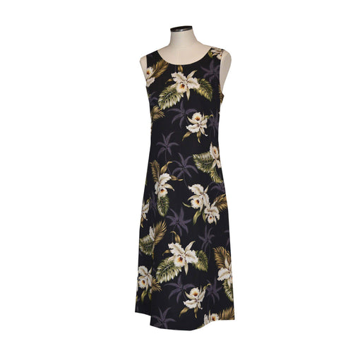 Floral dress on a mannequin against a white background