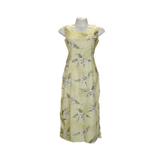 Load image into Gallery viewer, Orchid Garden Black Rayon Hawaiian Long Tank Dress
