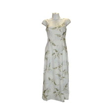 Load image into Gallery viewer, Orchid Garden Black Rayon Hawaiian Long Tank Dress
