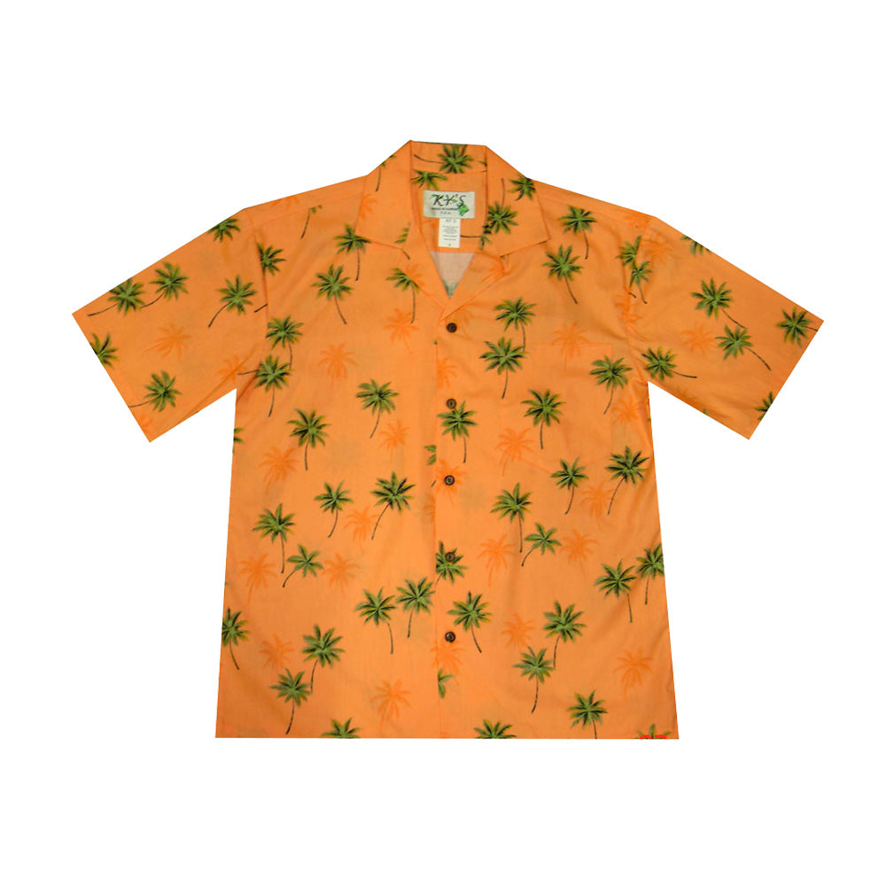 Palm Trees Hawaiian Cotton Shirt for Men