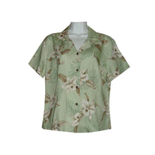 Load image into Gallery viewer, Lulumahu Orchid Fitted Women&#39;s Hawaiian Rayon Shirts
