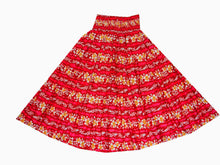 Load image into Gallery viewer, 50TH State Flower Cotton Orange Hula Skirt Made in Hawaii
