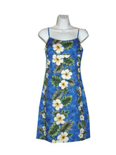 Load image into Gallery viewer, Yellow Hibiscus Short Spaghetti Hawaiian Dress
