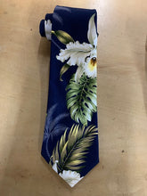 Load image into Gallery viewer, Navy Hawaiian Necktie
