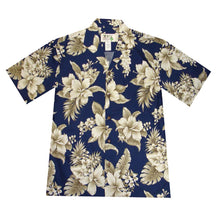 Load image into Gallery viewer, Tropical Flowers Cotton Hawaiian Shirt for Men
