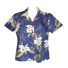 Load image into Gallery viewer, Lulumahu Orchid Fitted Women&#39;s Hawaiian Rayon Shirts
