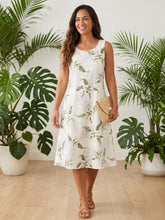 Load image into Gallery viewer, Lulumahu Orchid Rayon Hawaiian Midi Dress
