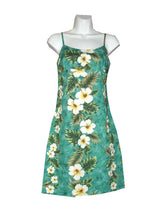 Load image into Gallery viewer, Yellow Hibiscus Short Spaghetti Hawaiian Dress

