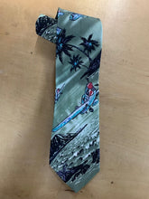 Load image into Gallery viewer, Pearl Harbor planes Hawaiian tie handmade in Hawaii
