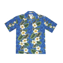 Load image into Gallery viewer, Yellow Hibiscus Hawaiian Cotton Shirt for Men
