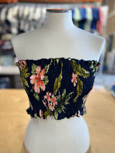 Load image into Gallery viewer, Coral Hibiscus Bandeau Top
