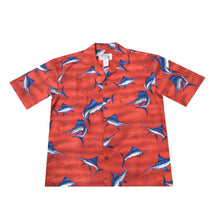 Load image into Gallery viewer, Premium Cotton Hawaiian Shirt with Marlin Fish Print
